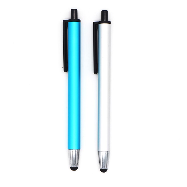 Metal touch screen push ballpoint pen for promotional gift